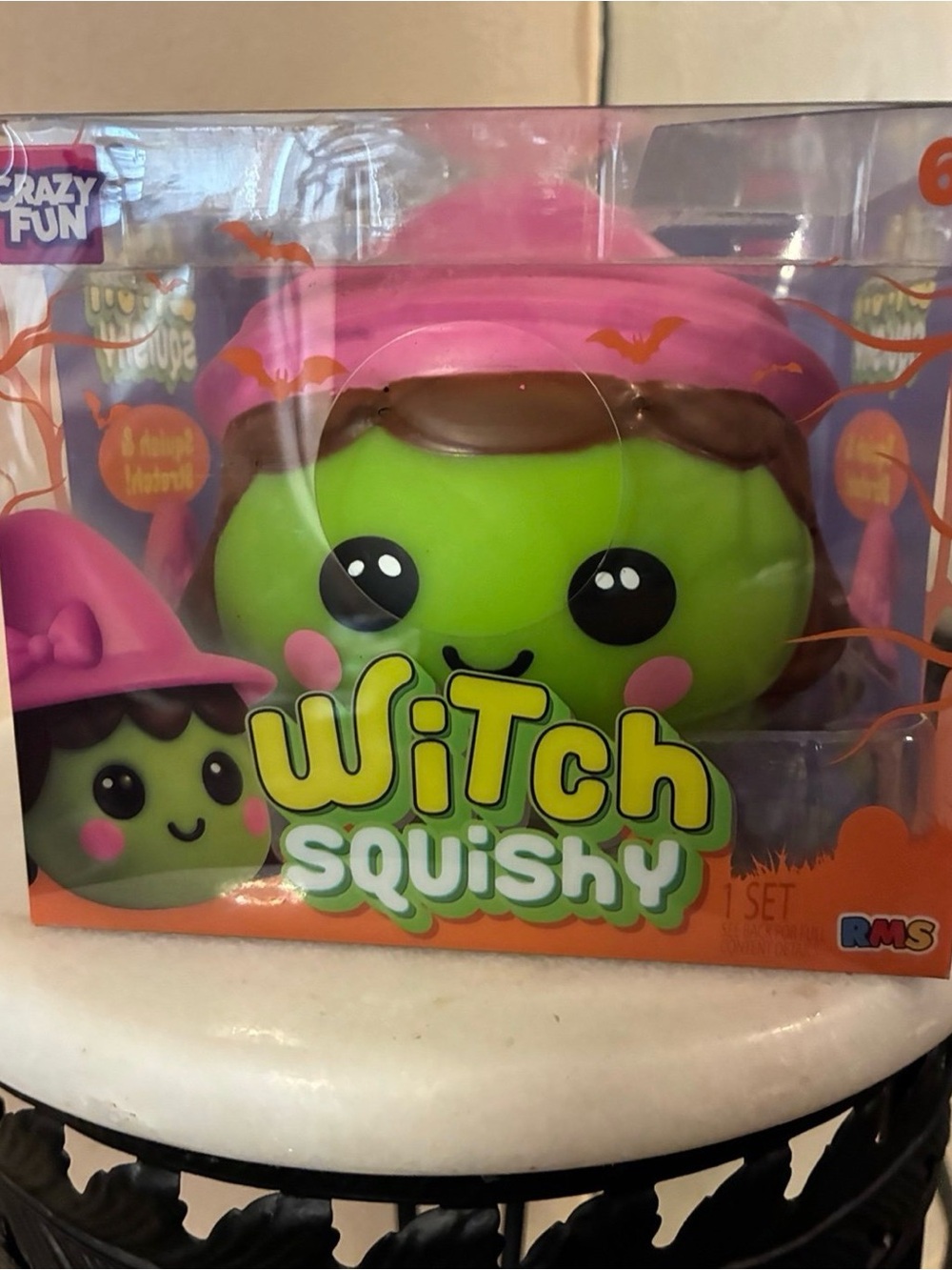Witch Squishy - Pink Hat Green Witch Plush Toy